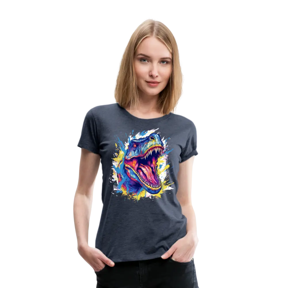 T-REX Color SplashFrauen Premium T-Shirt - reetro - feel the retro