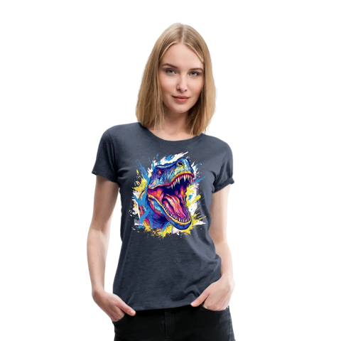 T-REX Color SplashFrauen Premium T-Shirt - reetro - feel the retro