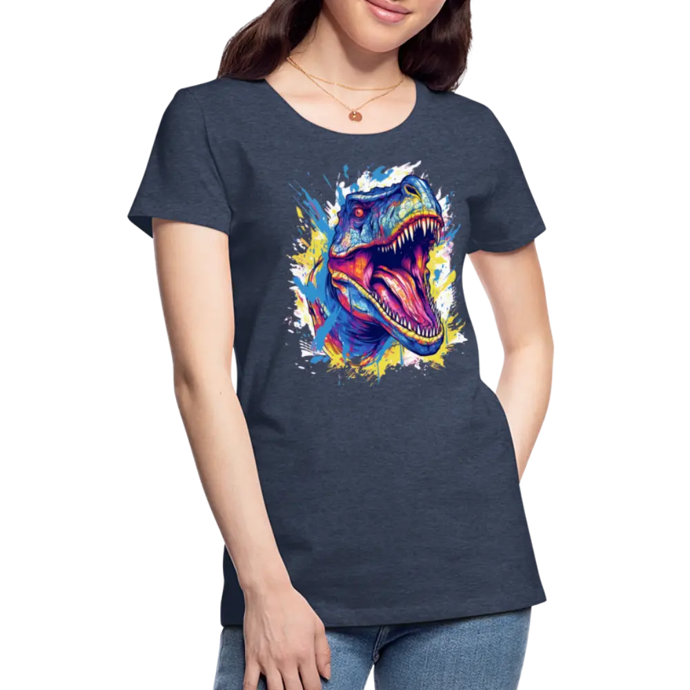 T-REX Color SplashFrauen Premium T-Shirt - reetro - feel the retro