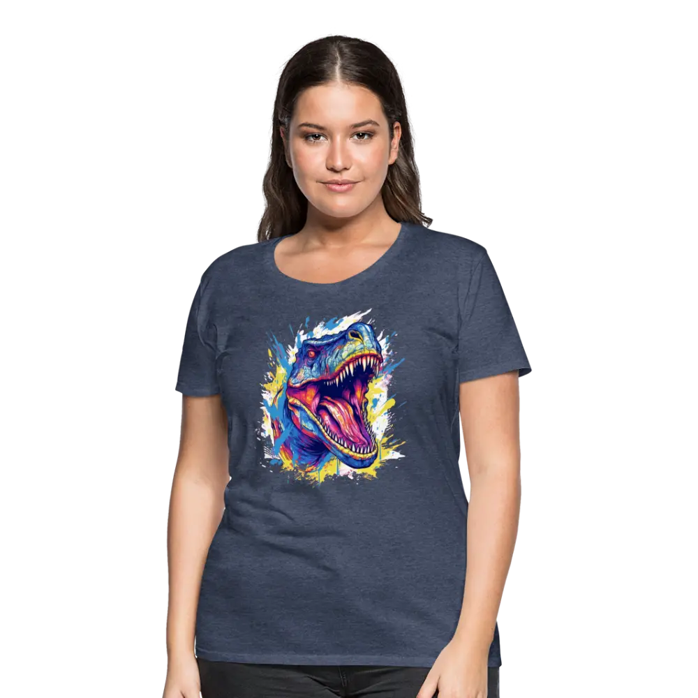 T-REX Color SplashFrauen Premium T-Shirt - reetro - feel the retro