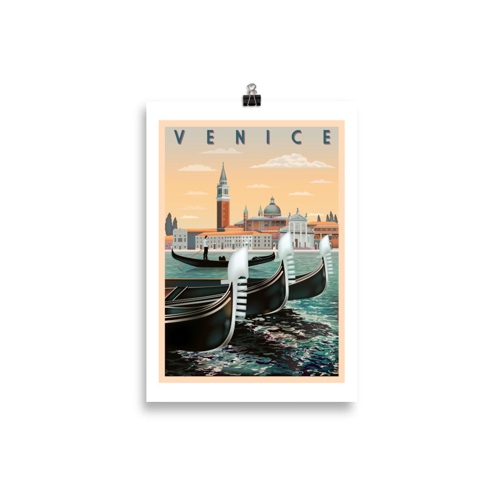 Venedig Italien / Vintage Reiseposter - reetro - feel the retro