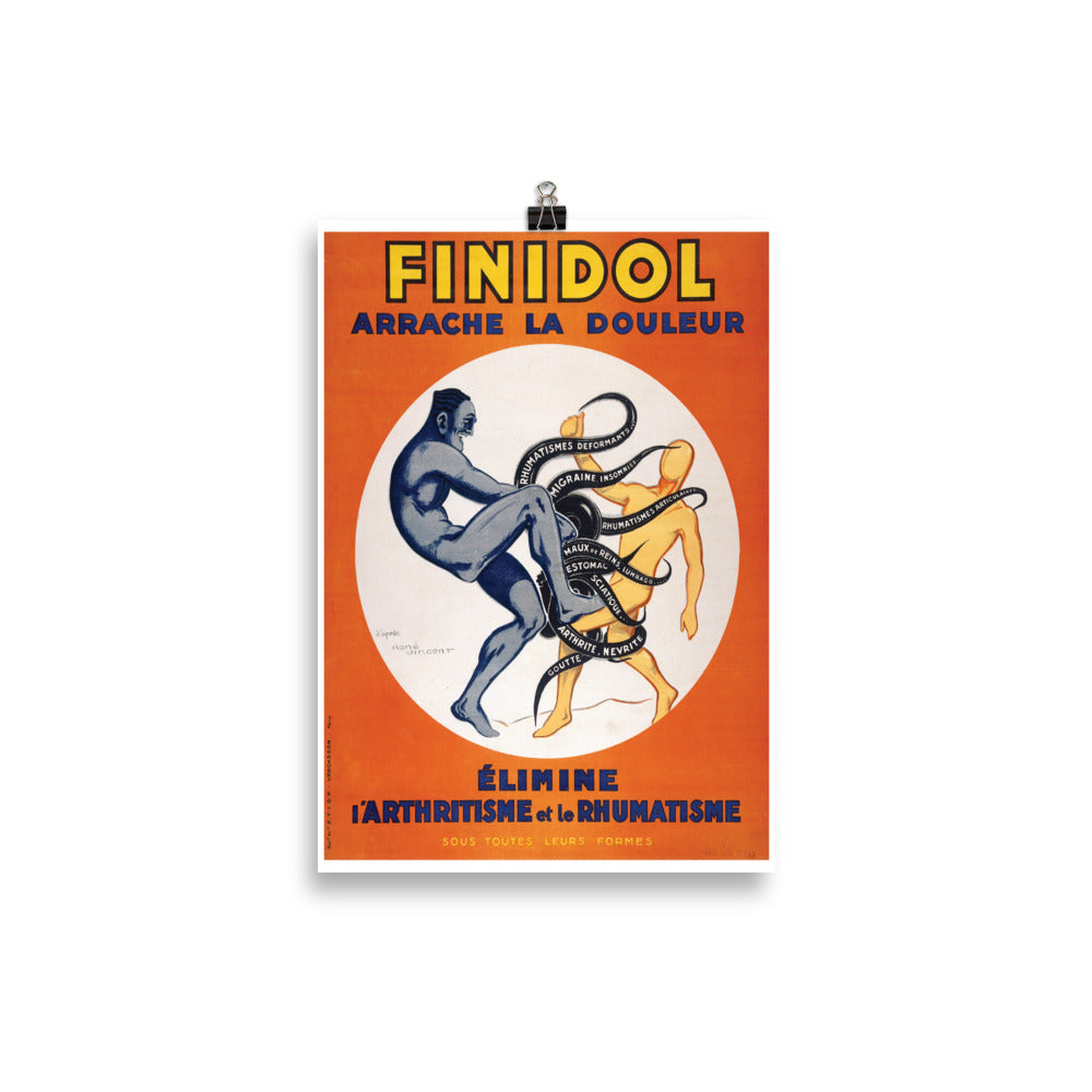 FINIDOL Poster Druck - Nachdruck Werbung Poster - reetro - feel the retro