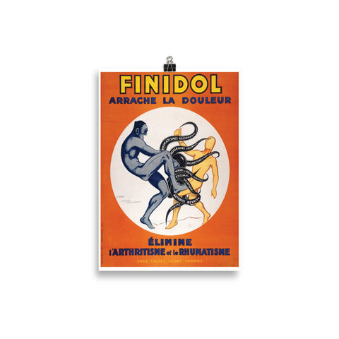 FINIDOL Poster Druck - Nachdruck Werbung Poster - reetro - feel the retro