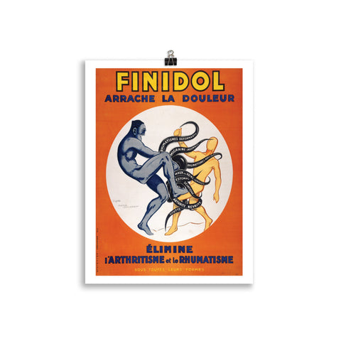 FINIDOL Poster Druck - Nachdruck Werbung Poster - reetro - feel the retro