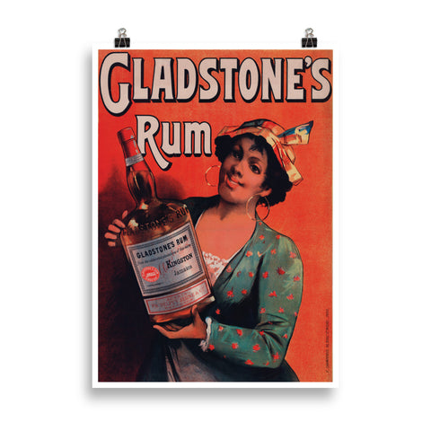 Französischer Rum Poster Druck - reetro - feel the retro