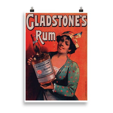 Französischer Rum Poster Druck - reetro - feel the retro