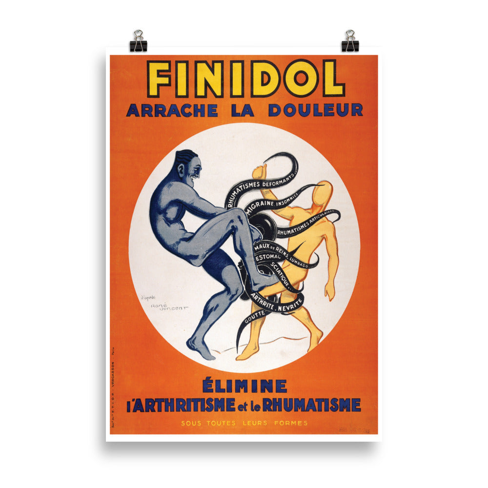 FINIDOL Poster Druck - Nachdruck Werbung Poster - reetro - feel the retro