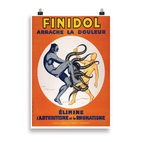 FINIDOL Poster Druck - Nachdruck Werbung Poster - reetro - feel the retro