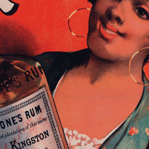 Französischer Rum Poster Druck - reetro - feel the retro