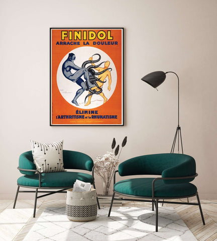 FINIDOL Poster Druck - Nachdruck Werbung Poster - reetro - feel the retro