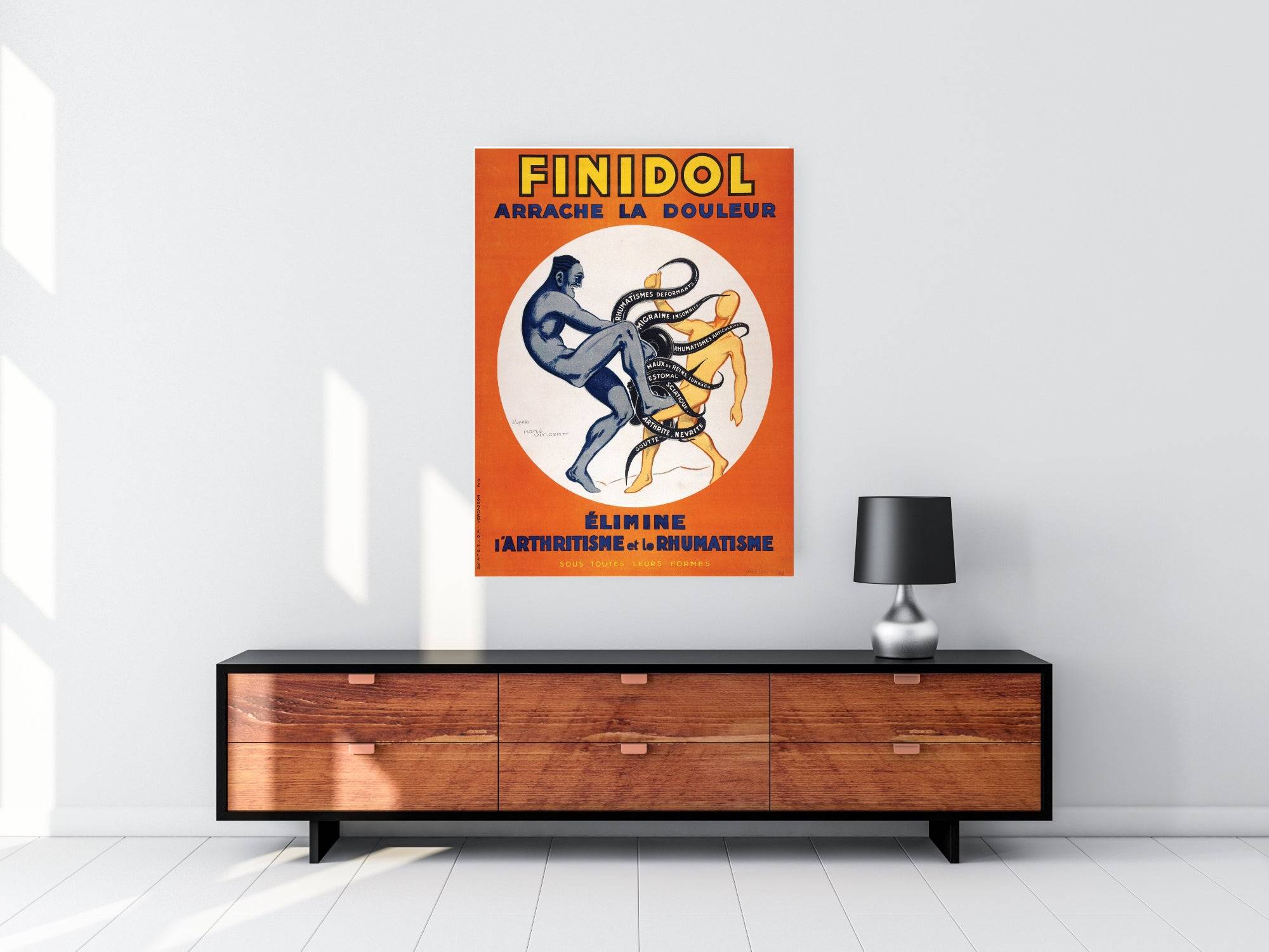 FINIDOL Poster Druck - Nachdruck Werbung Poster - reetro - feel the retro