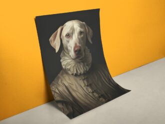 Kurioses Hund-Mensch Poster XXL Wandbild