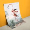 Poster mit Flamingo Motiv