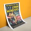 Krabbenmonster Retro Filmplakat - Attacke der Krabbenmonster 1957