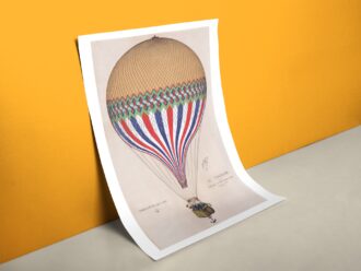 Heißluftballon Poster Le Tricolore