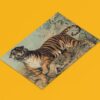 Fauchender Tiger Vintage Poster