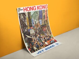 Retro Reiseposter Hong Kong