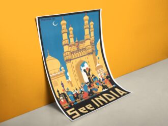 Retro Reiseposter Indien